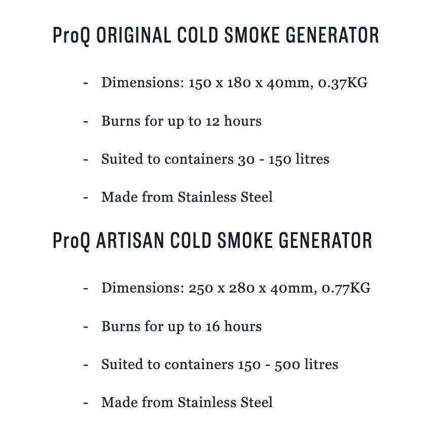 ProQ Artisan Cold Smoke Generator