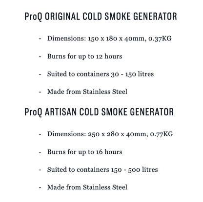 ProQ Artisan Cold Smoke Generator